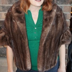 Vintage Mink Shawl from Moss Furs in Chicago
